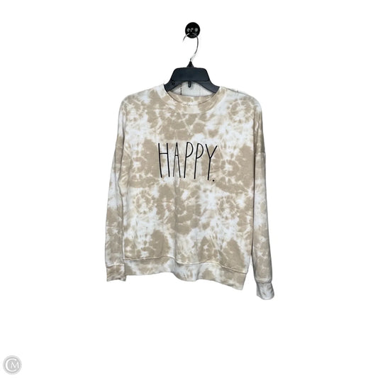 Sweatshirt Crewneck By Rae Dunn In Cream, Size: Xsp