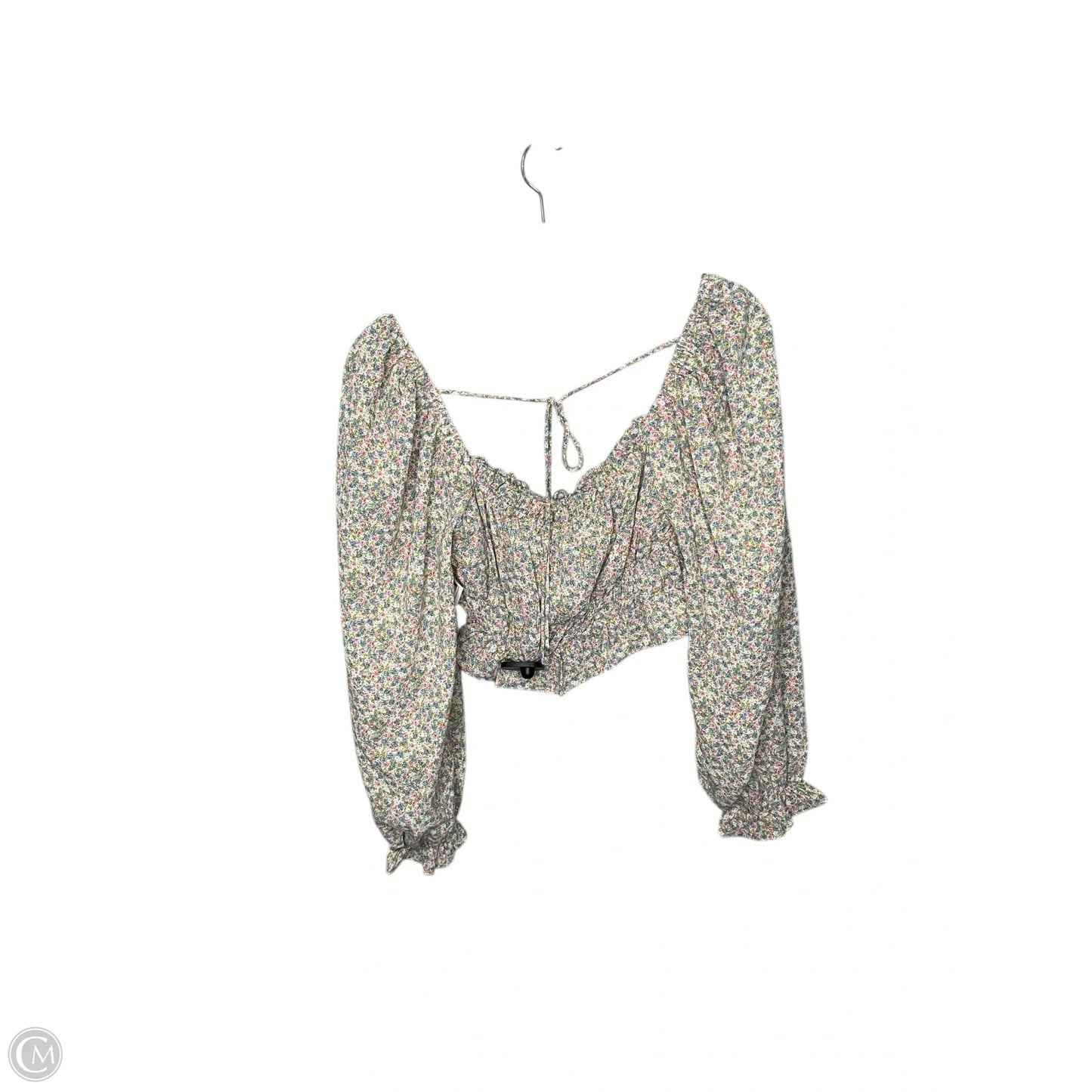 Top Long Sleeve By Mable In Floral Print, Size: L