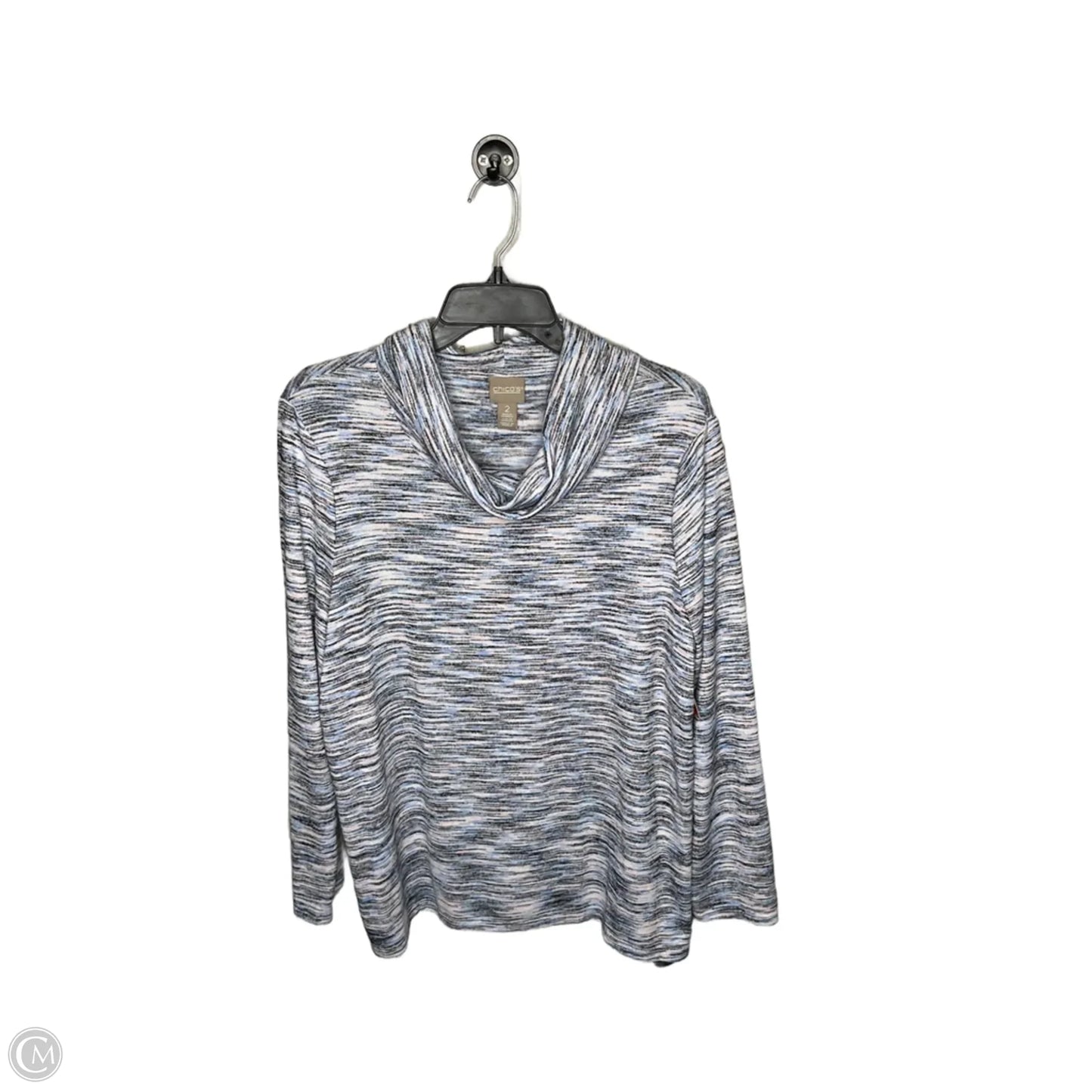 Top Long Sleeve By Chicos In Multi-colored, Size: L