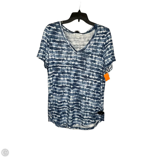 Athletic Top Short Sleeve By Athleta In Blue, Size: L