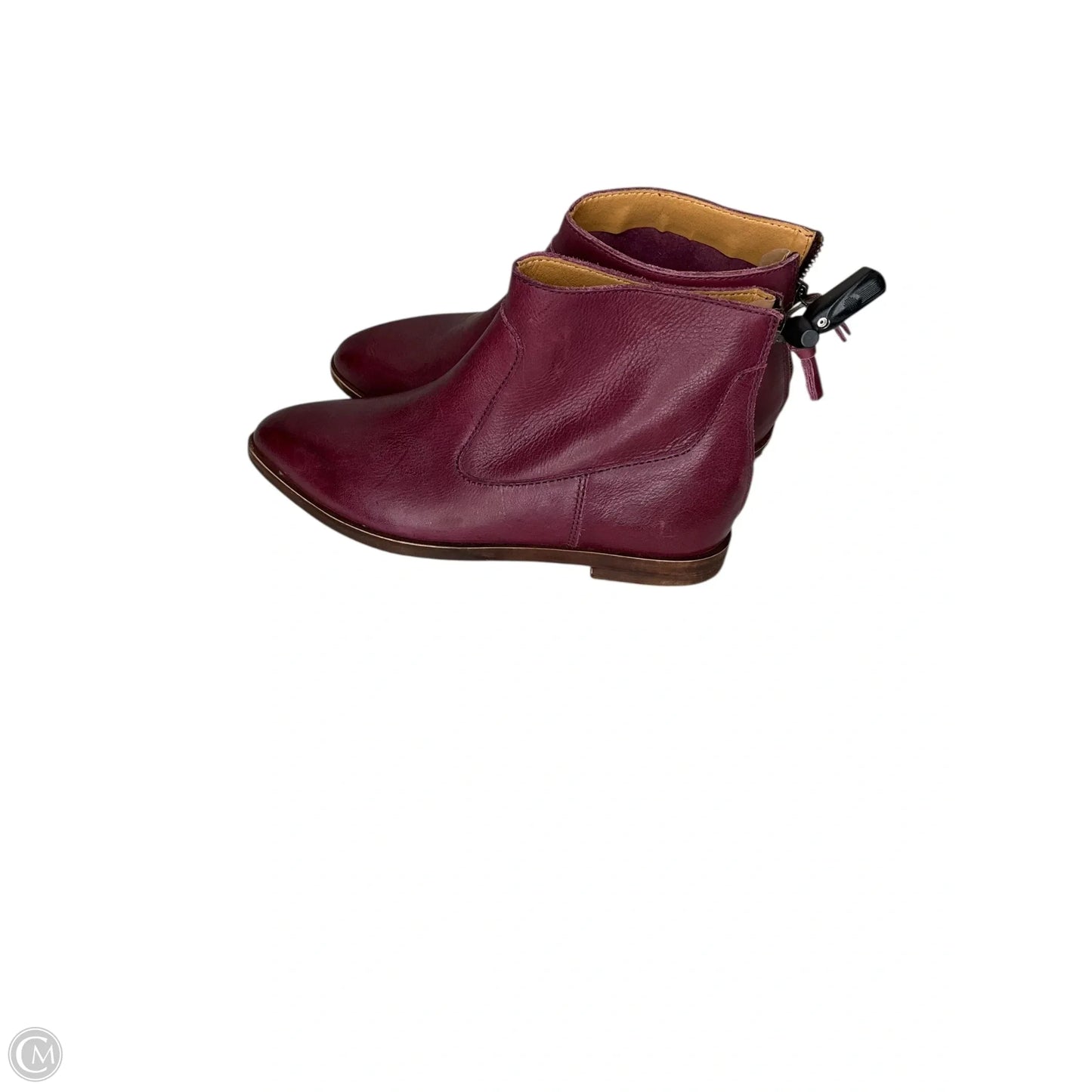 Boots Ankle Flats By Clothes Mentor In Purple, Size: 7.5