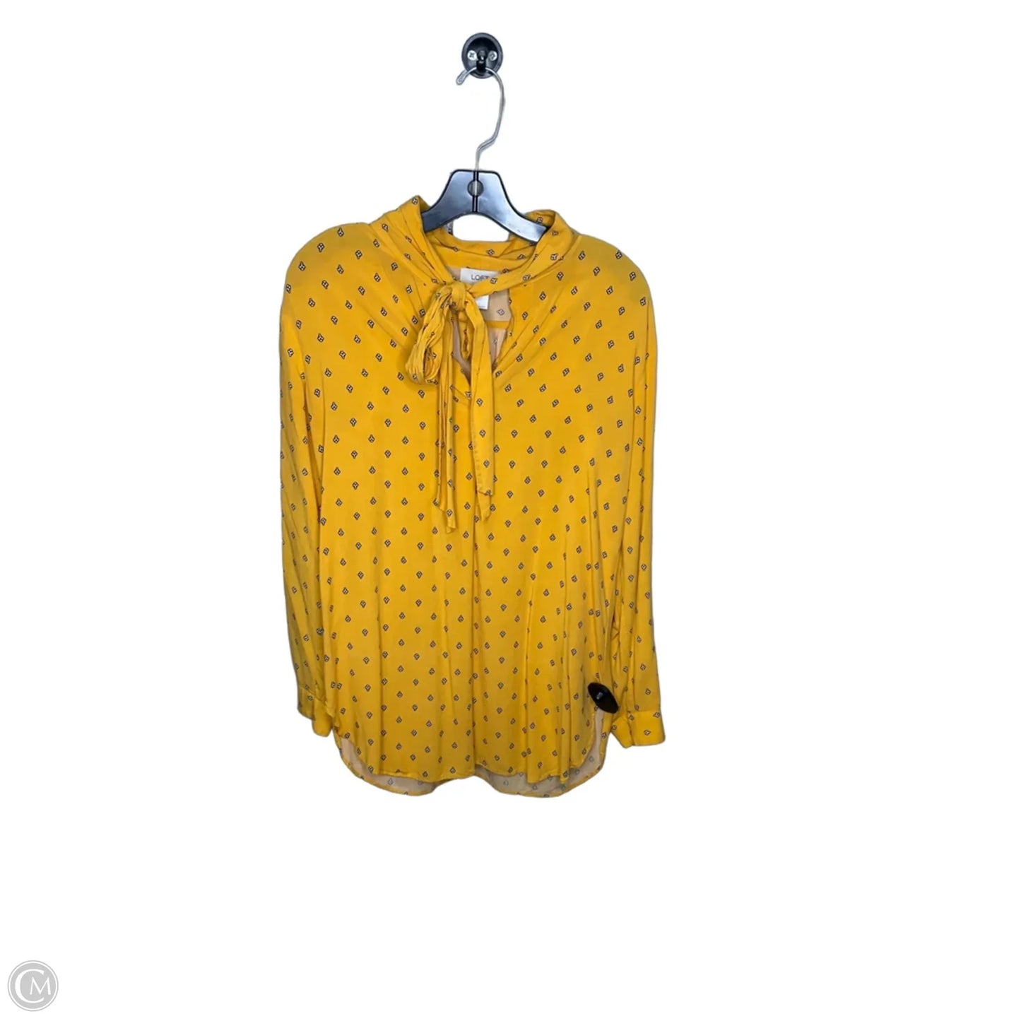 Top Long Sleeve By Loft In Yellow, Size: S