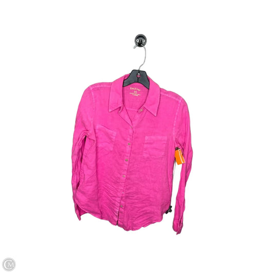 Top Long Sleeve Designer By Lilly Pulitzer In Pink, Size: Xs