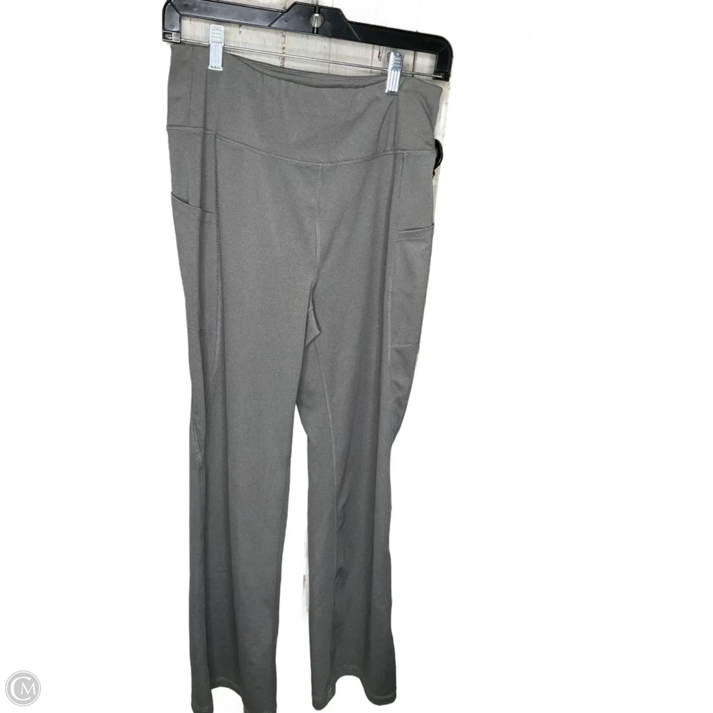 Athletic Leggings By Zelos In Grey, Size: 1x