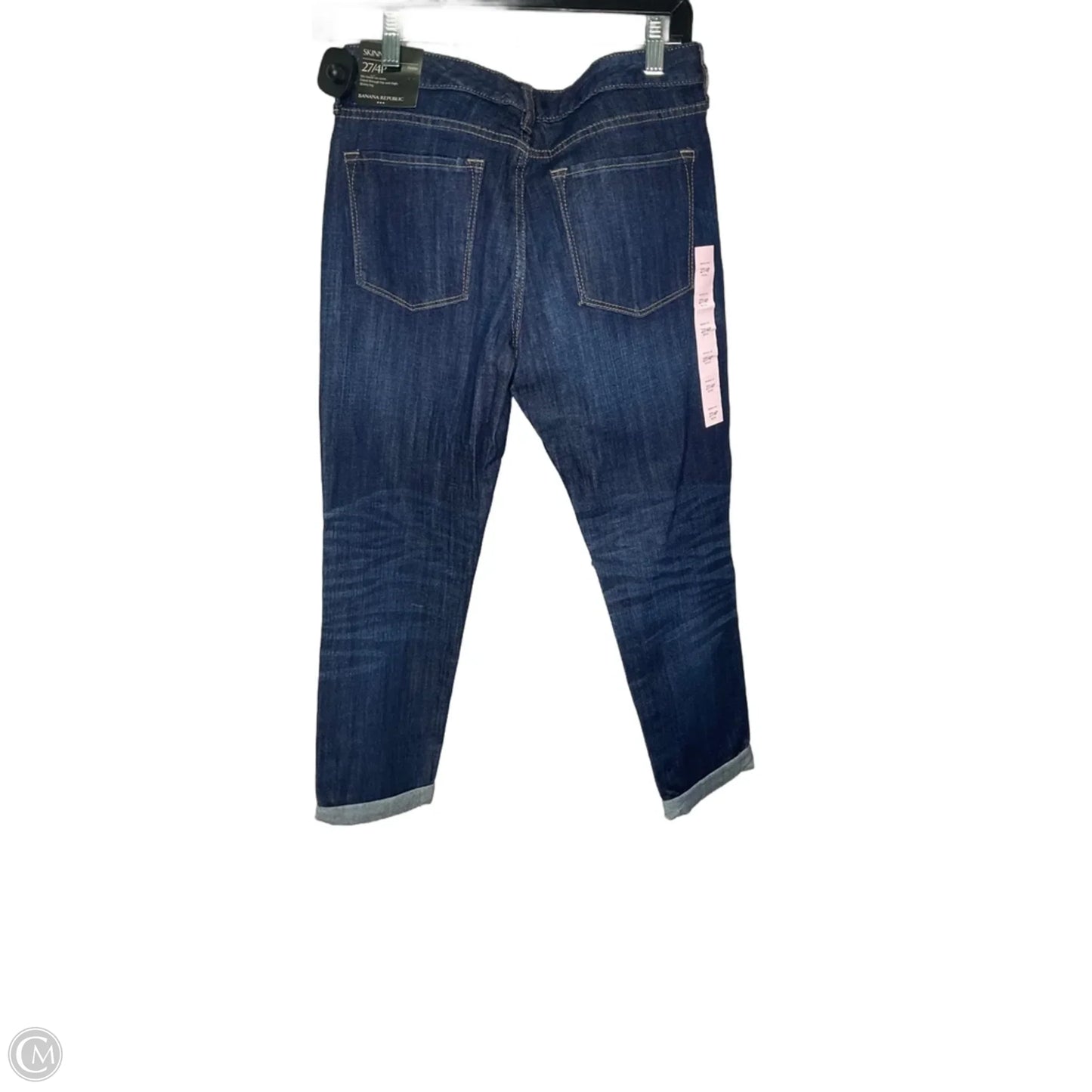 Jeans Skinny By Banana Republic In Blue Denim, Size: 4p
