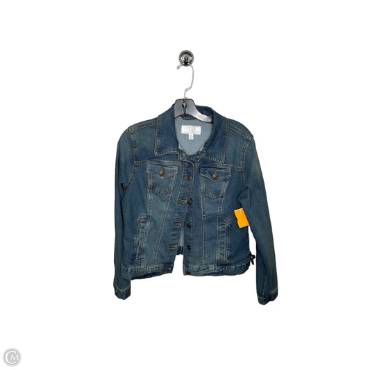 Jacket Denim By Time And Tru In Blue Denim, Size: M