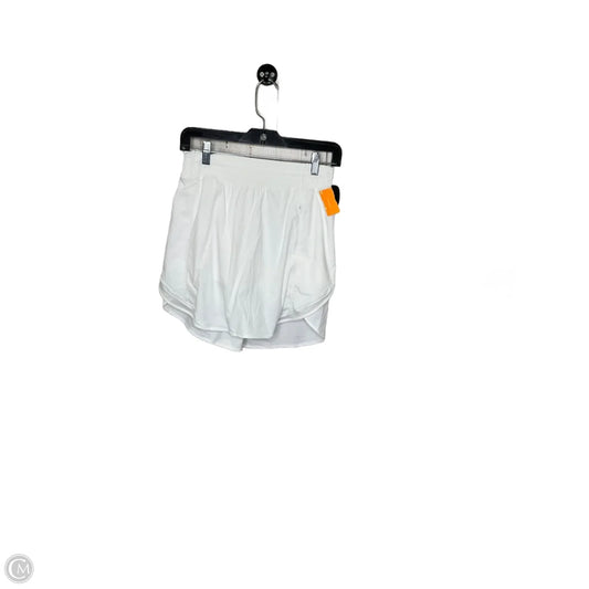 Athletic Skort By Lululemon In White, Size: 6