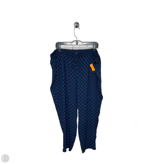 Pants Dress By Zac And Rachel In Black & Blue, Size: 3x