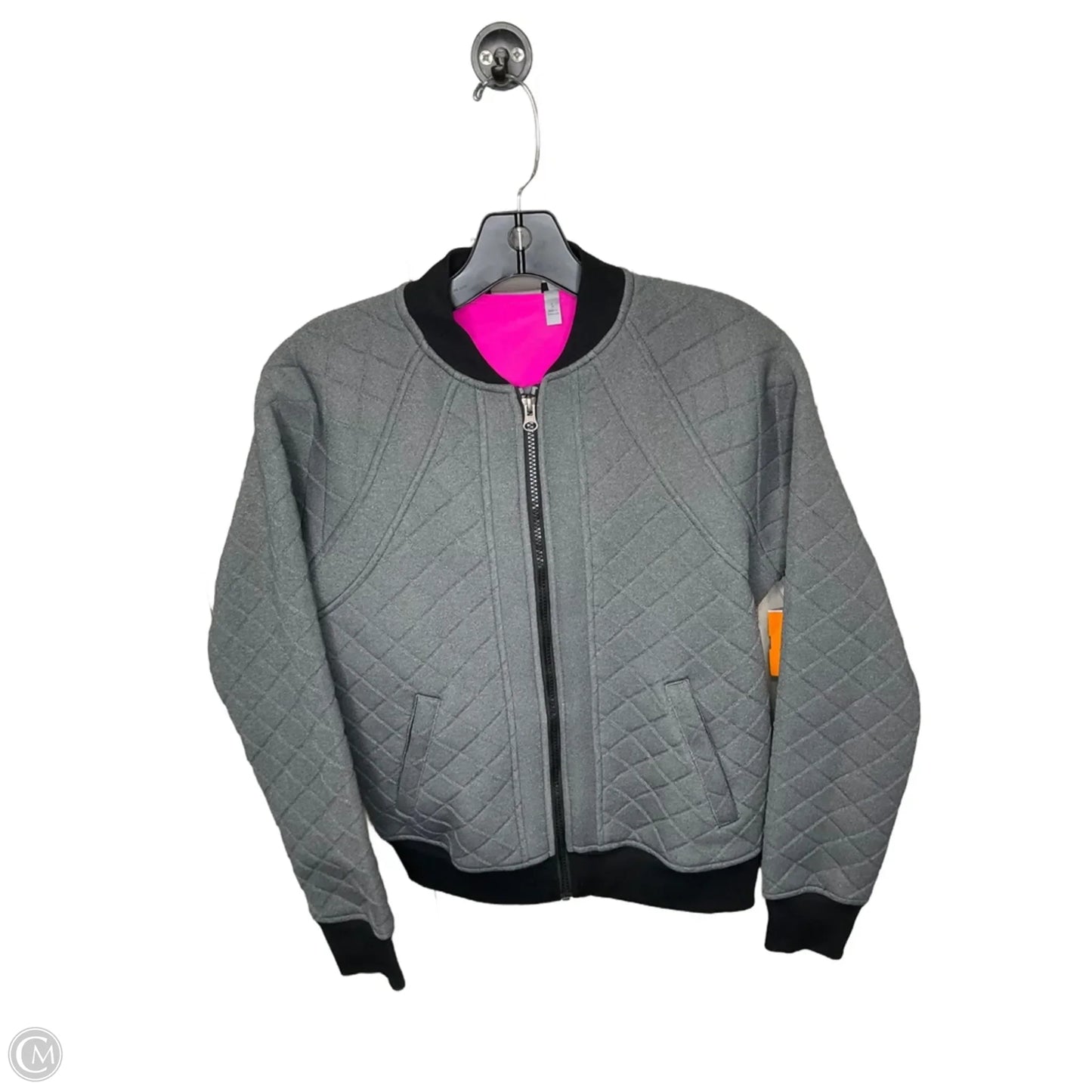 Athletic Jacket By Athleta In Grey, Size: S