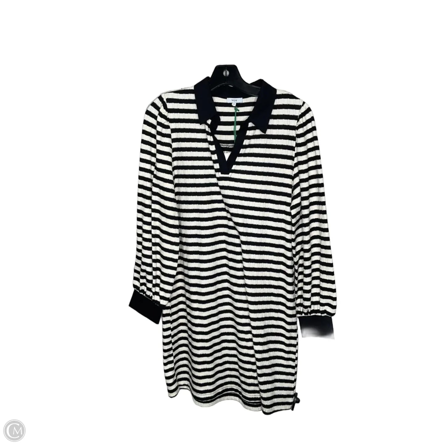 Dress Casual Midi By Voy In Striped Pattern, Size: S