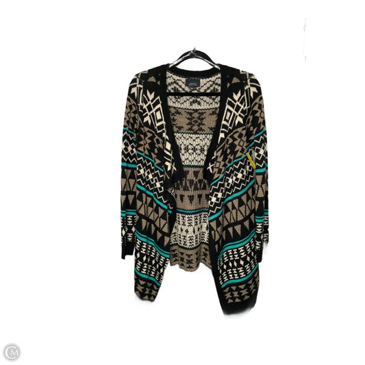 Cardigan By Clothes Mentor In Black & Brown, Size: M