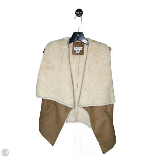 Vest Faux Fur & Sherpa By Celebrity Pink In Brown, Size: M