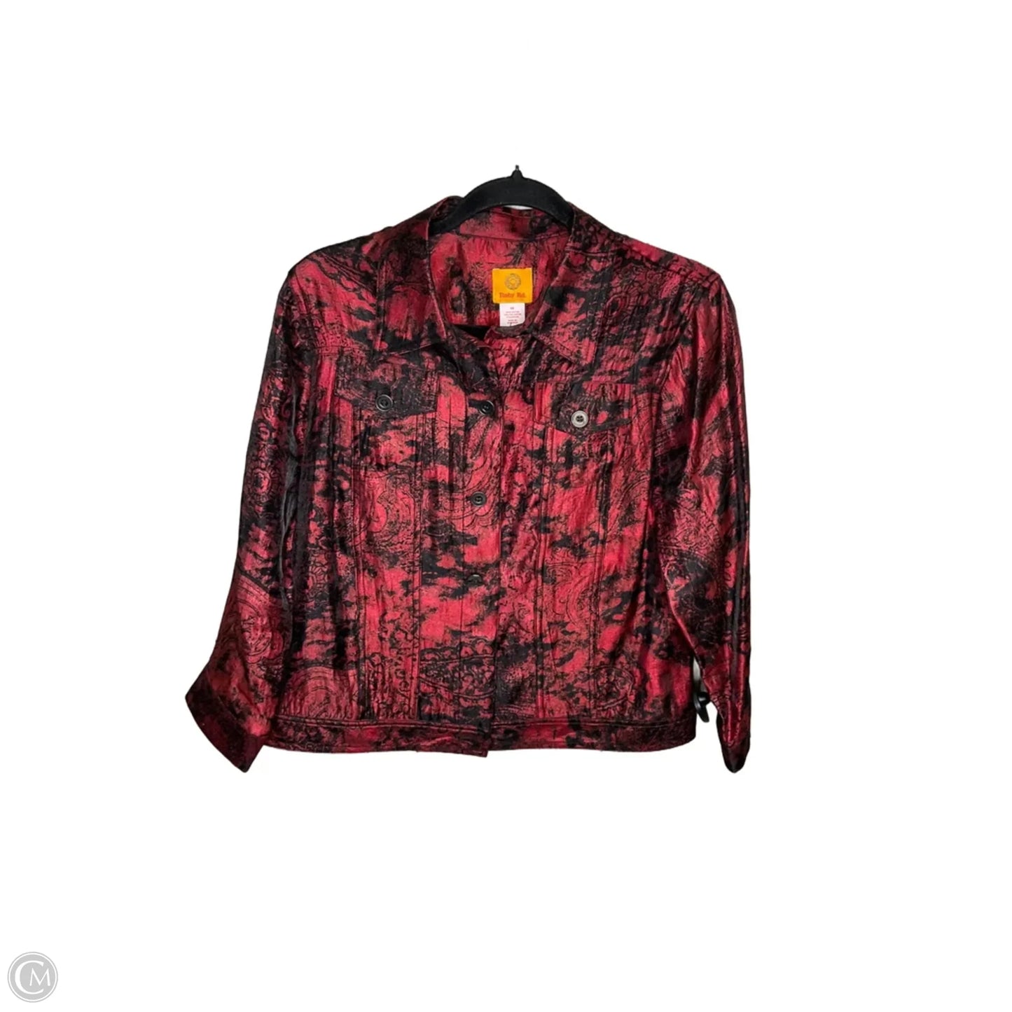 Top Long Sleeve By Ruby Rd In Red, Size: M