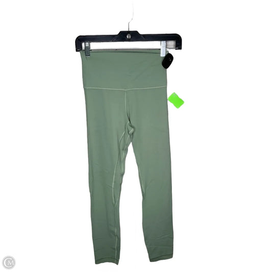 Athletic Leggings By Lululemon In Green, Size: 4