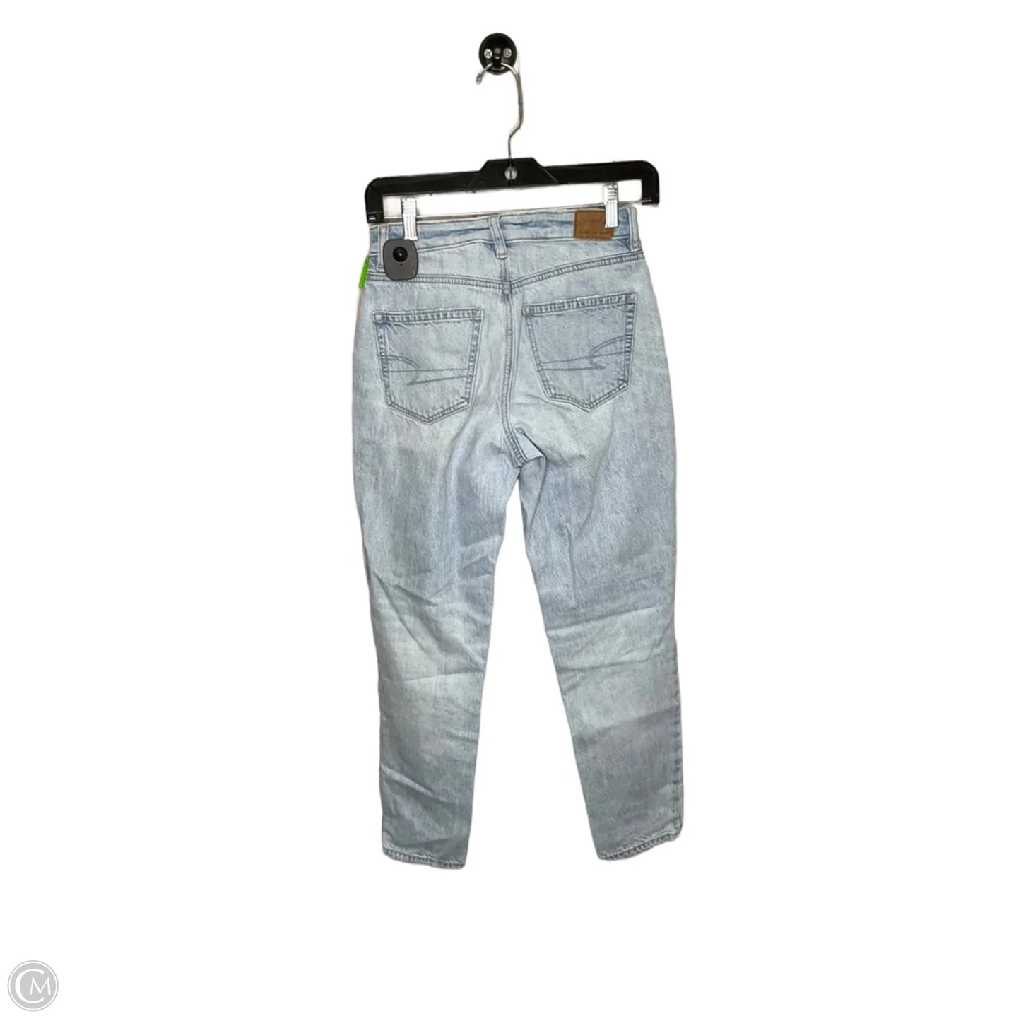 Jeans Straight By American Eagle In Blue, Size: 0p