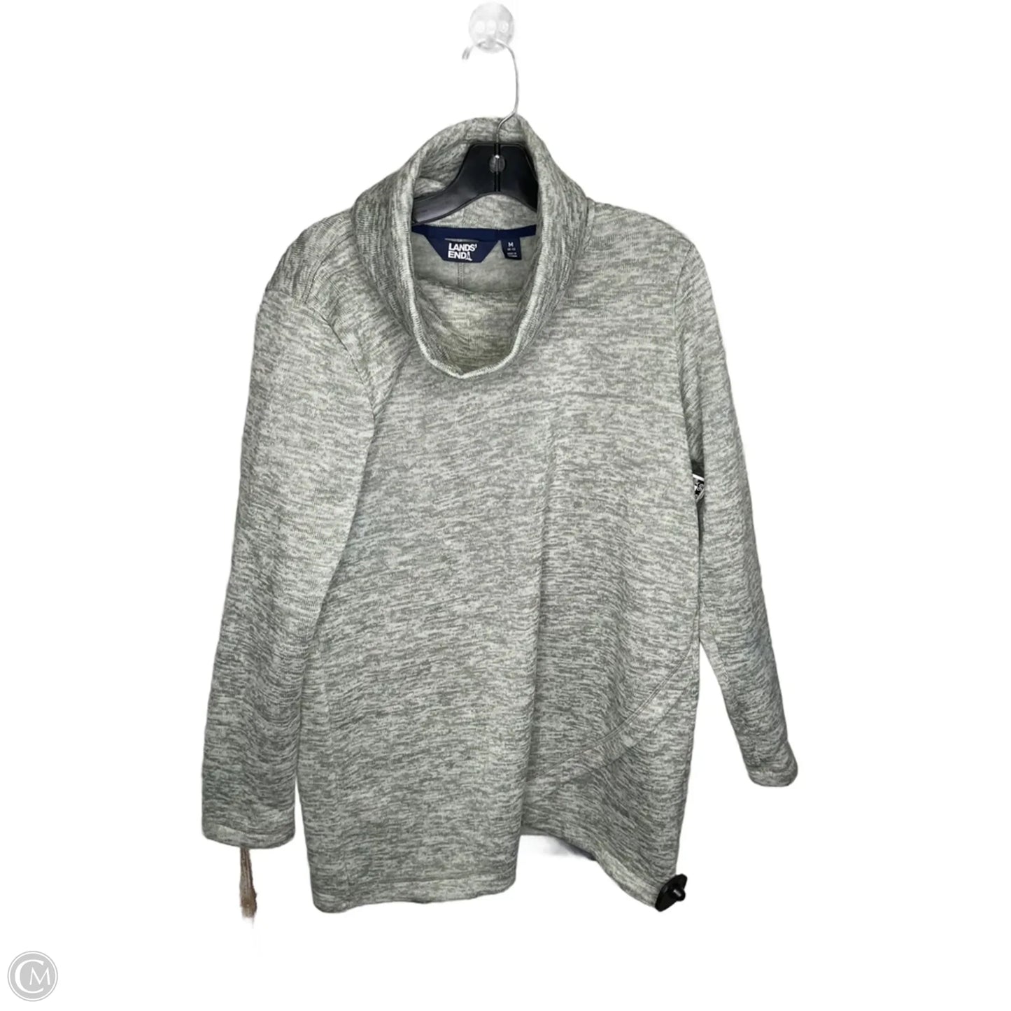 Jacket Fleece By Lands End In Green, Size: M