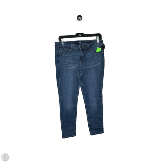 Jeans Skinny By Bandolino In Blue Denim, Size: 6p