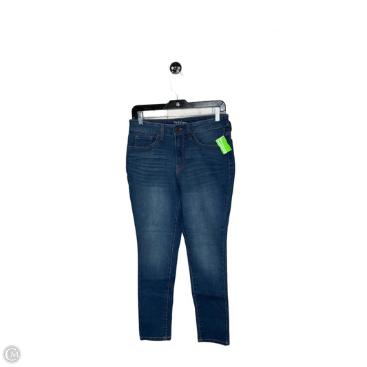 Jeans Skinny By Time And Tru In Blue Denim, Size: 12