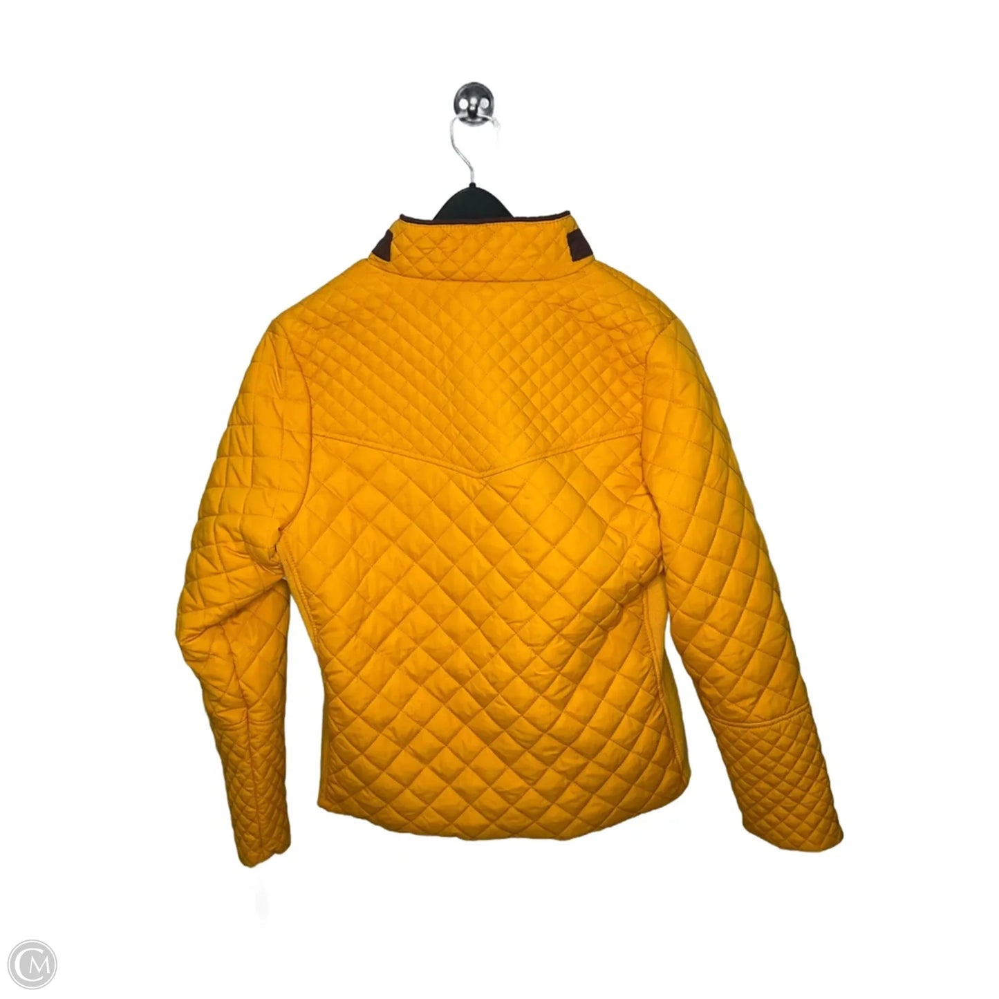 Jacket Puffer & Quilted By Royalty In Yellow, Size: L