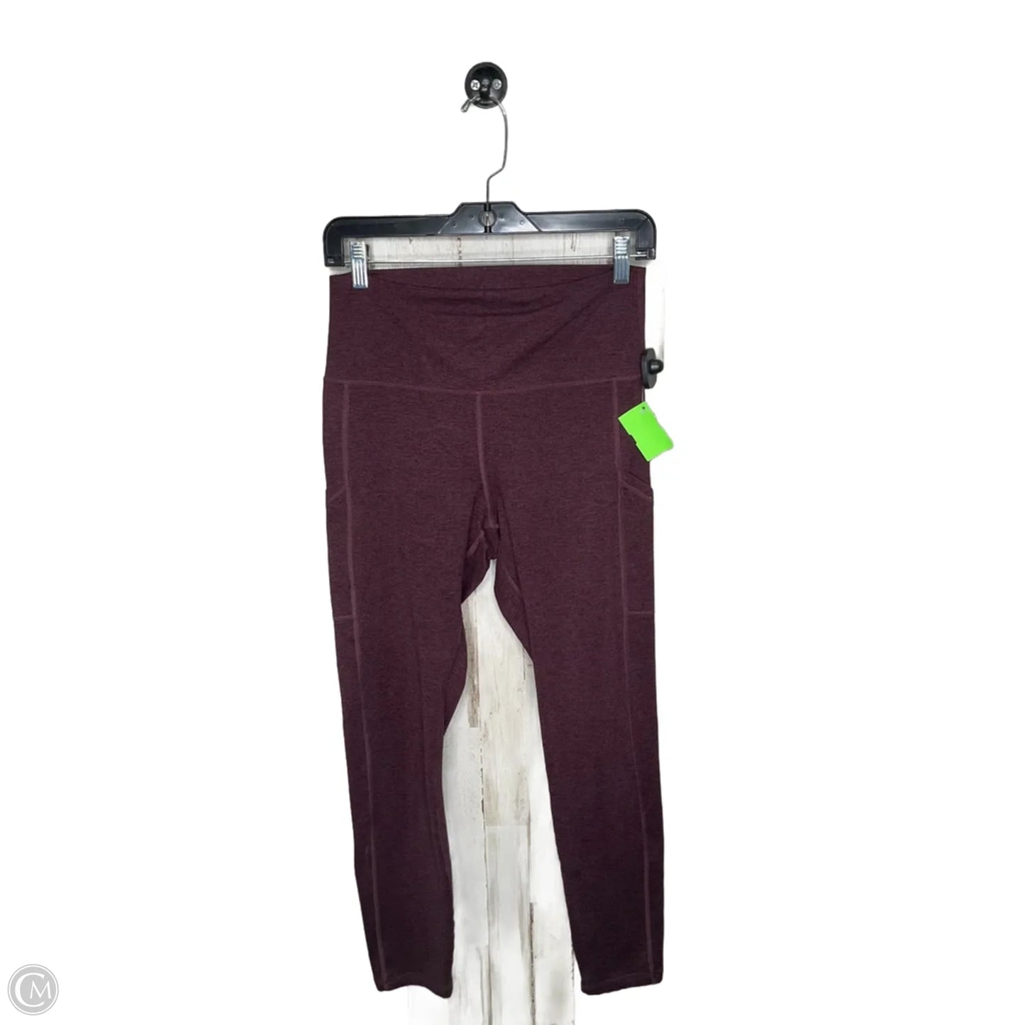 Athletic Leggings By Aerie In Maroon, Size: L