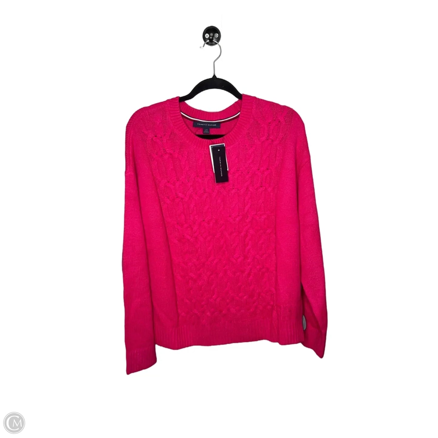Sweater By Tommy Hilfiger In Pink, Size: Xl