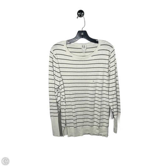 Top Long Sleeve By Worthington In Striped Pattern, Size: Xl