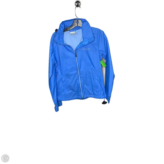 Coat Raincoat By Columbia In Blue, Size: S