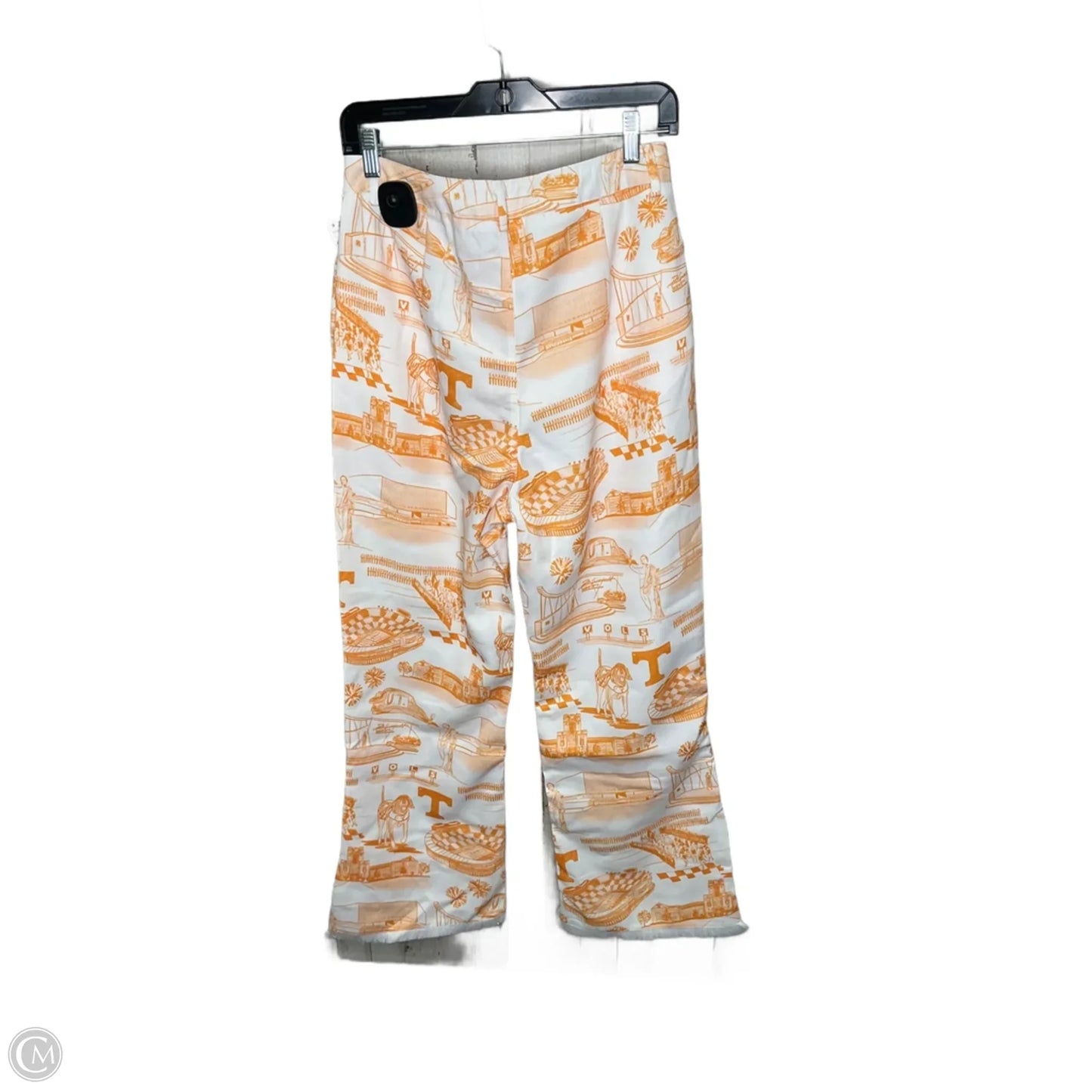 Pants Other By Clothes Mentor In Orange & White, Size: L