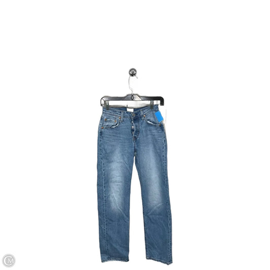 Jeans Straight By Levis In Blue Denim, Size: 0