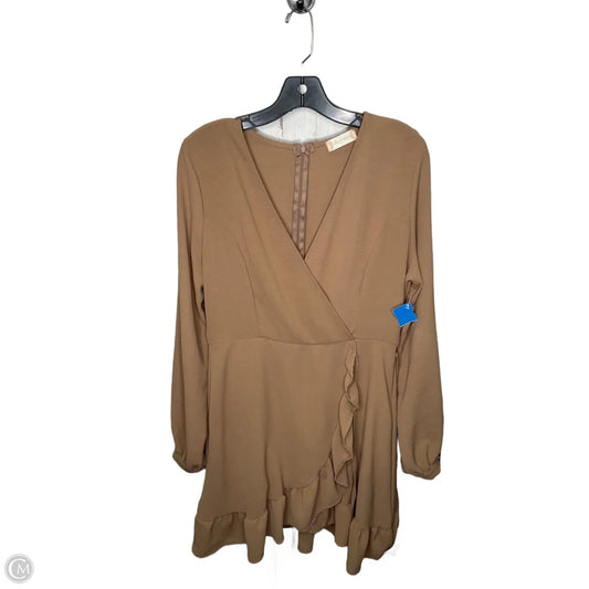 Dress Casual Midi By Altard State In Brown, Size: L
