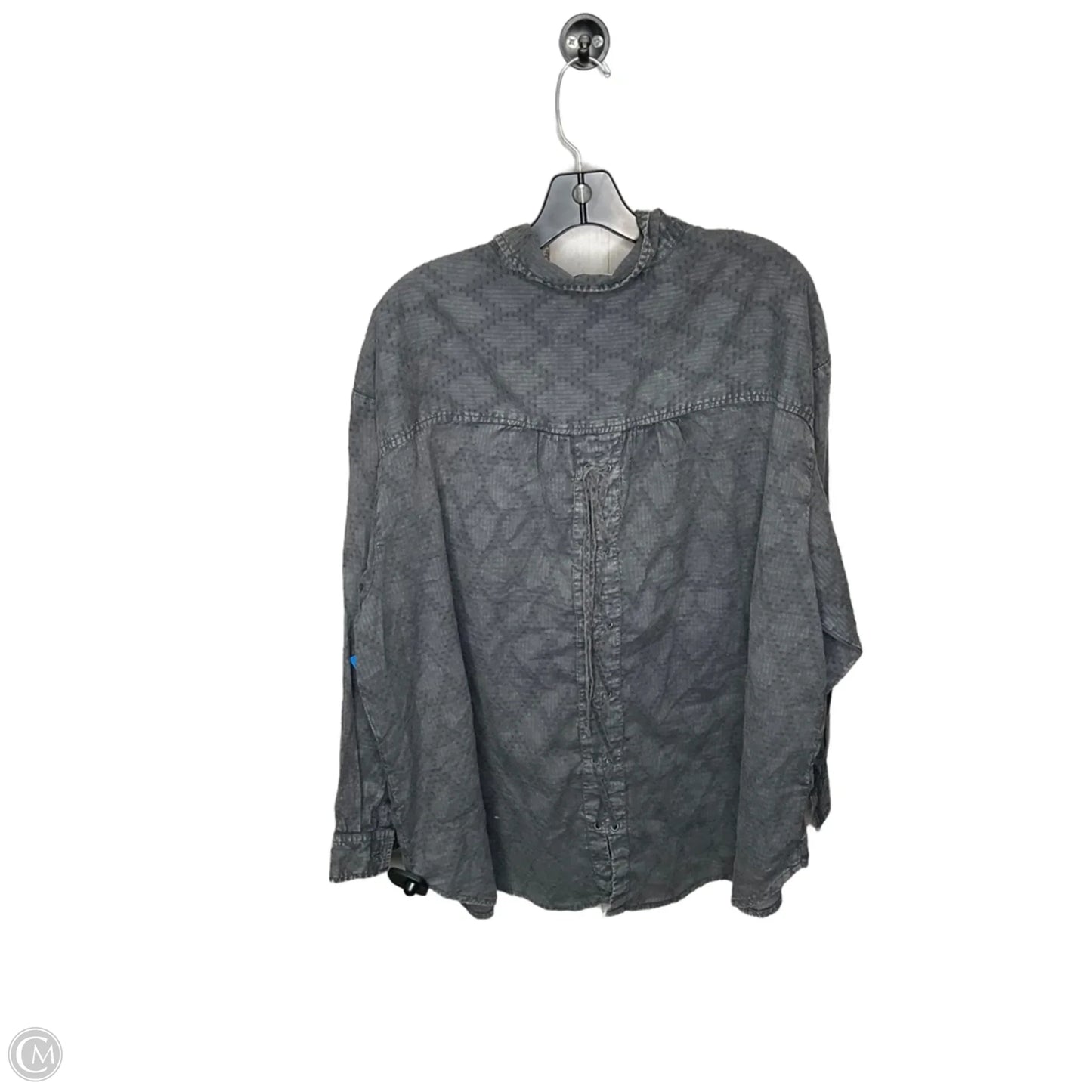 Top Long Sleeve By Wonderly In Grey, Size: 3x