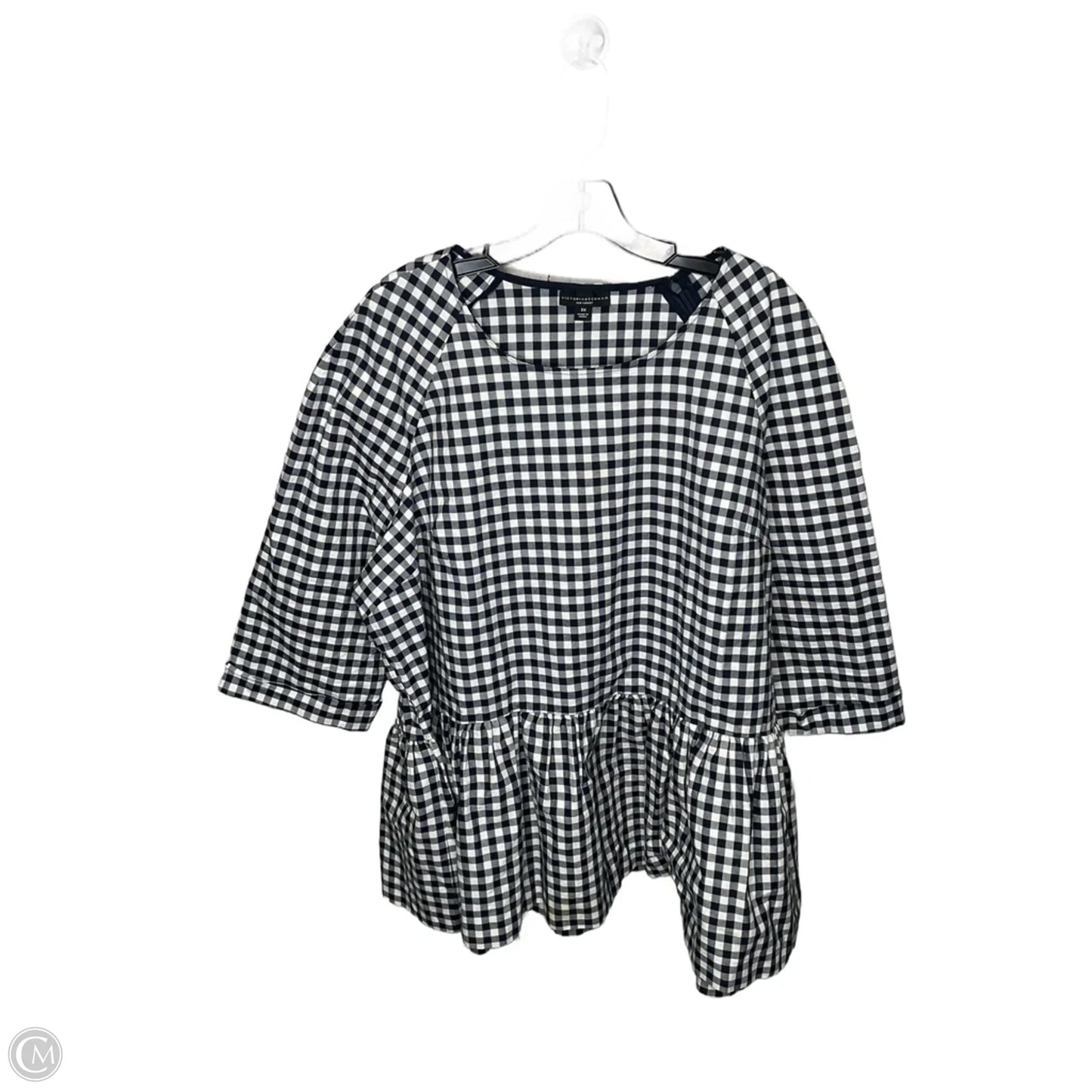 Top Long Sleeve By Clothes Mentor In Plaid Pattern, Size: 3x