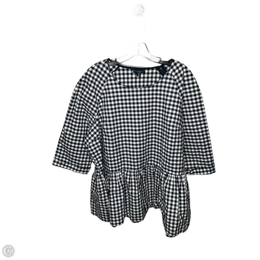 Top Long Sleeve By Clothes Mentor In Plaid Pattern, Size: 3x