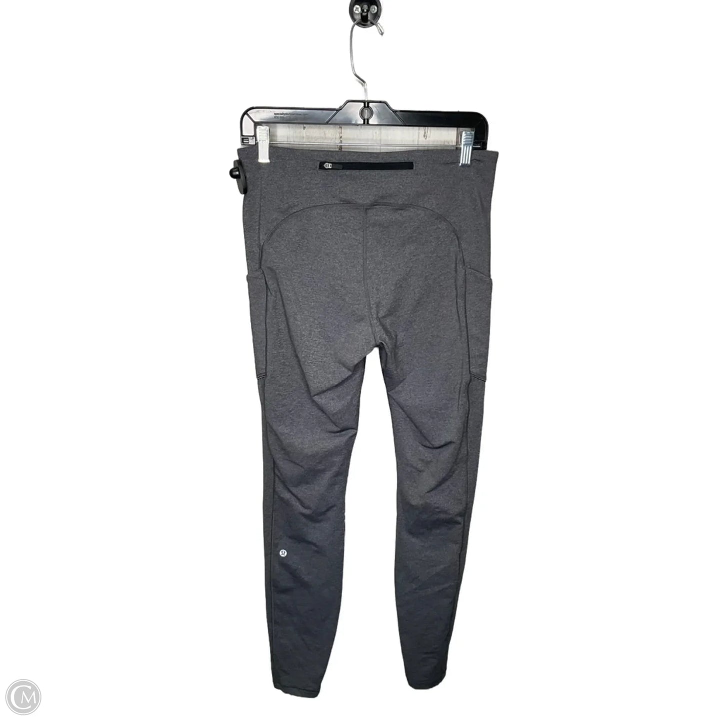 Athletic Leggings By Lululemon In Grey, Size: 10