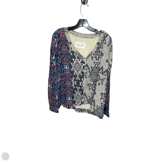 Top Long Sleeve By Pilcro In Multi-colored, Size: M
