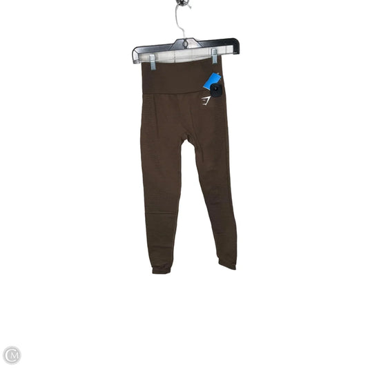 Athletic Leggings By Gym Shark In Brown, Size: S