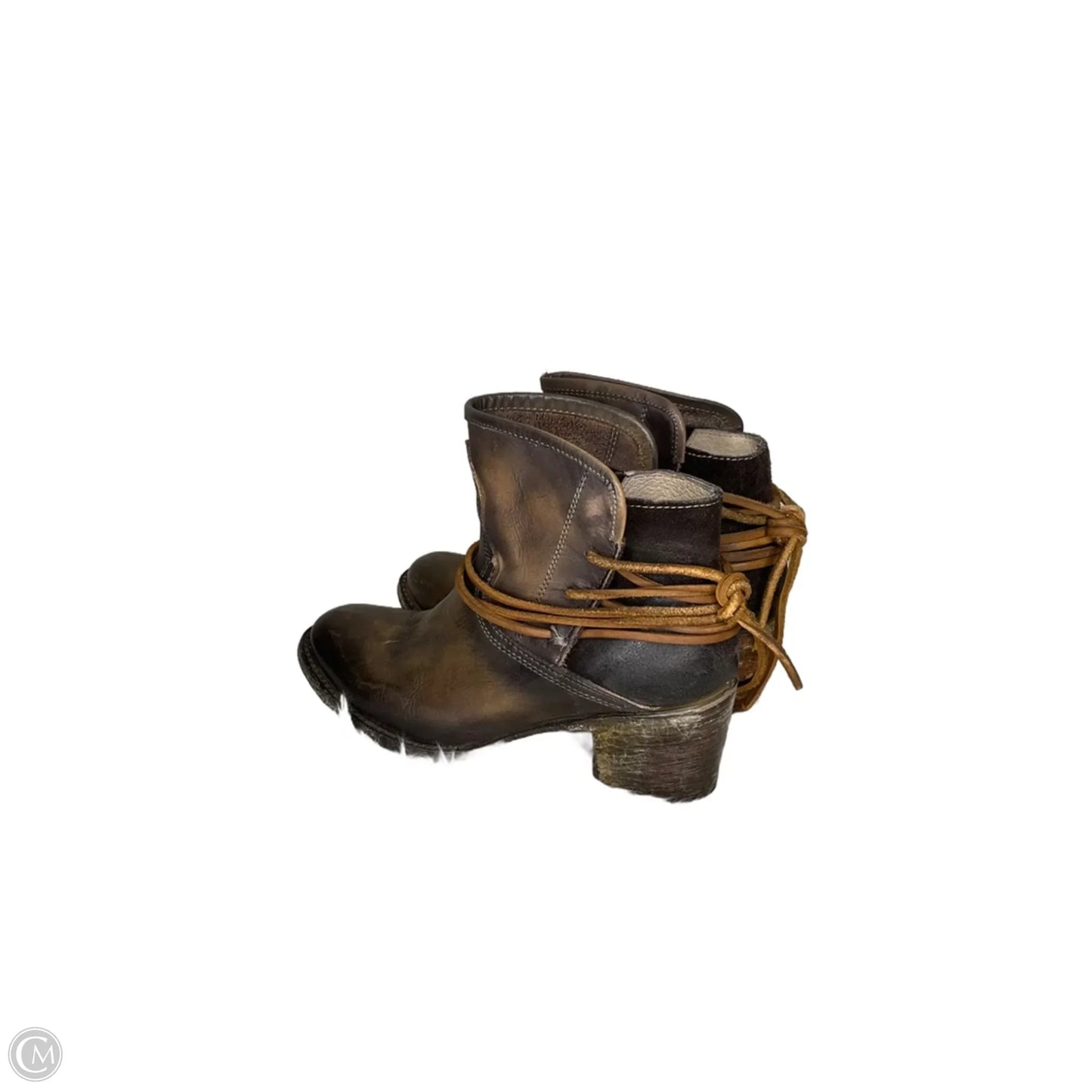 Boots Ankle Flats By Freebird In Brown, Size: 9