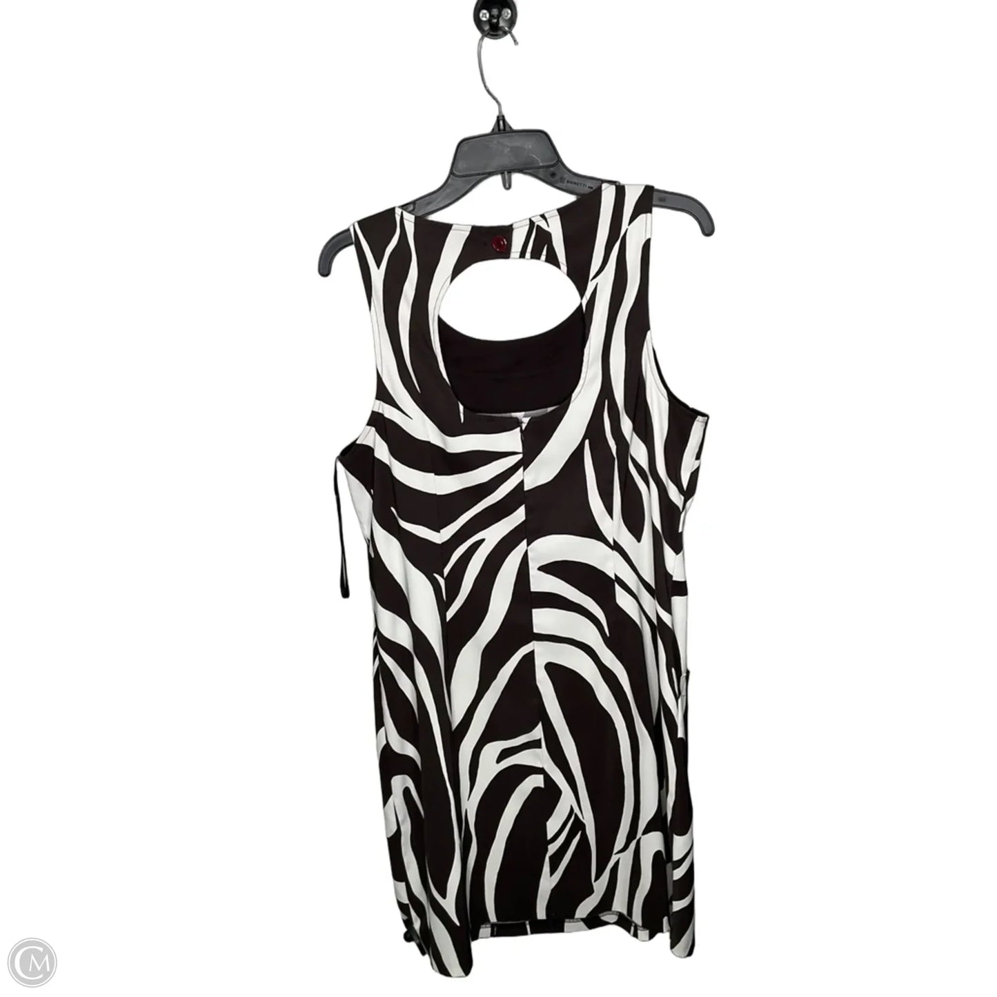 Dress Casual Midi By Kim Rogers In Black & White, Size: 1x