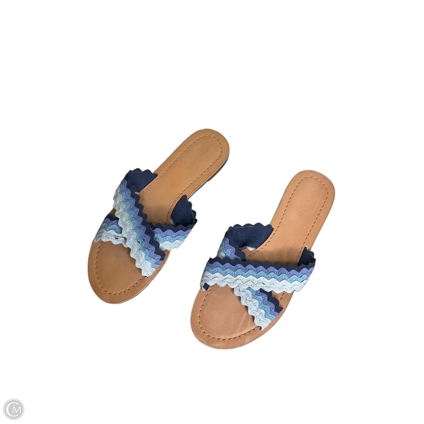 Sandals Flats By Draper James In Blue, Size: 8