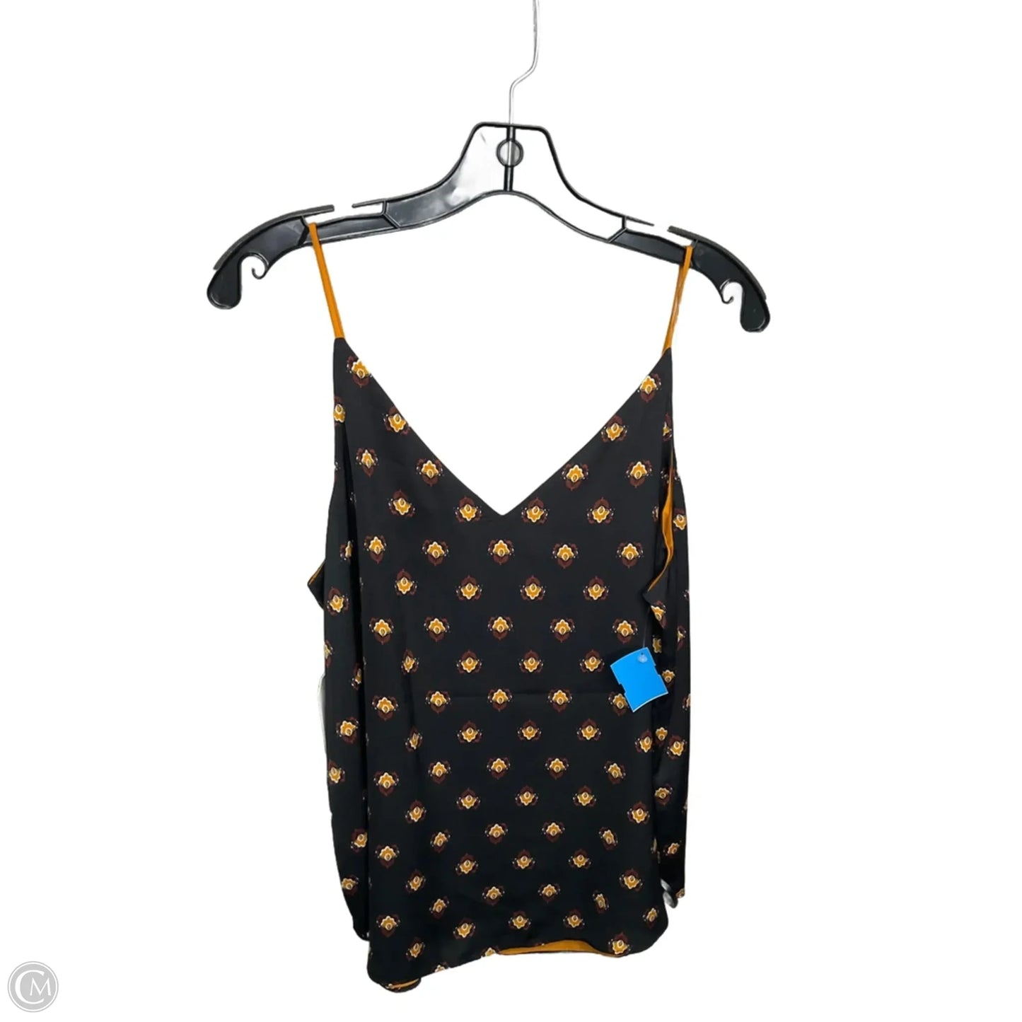 Top Sleeveless By Express In Black & Orange, Size: L