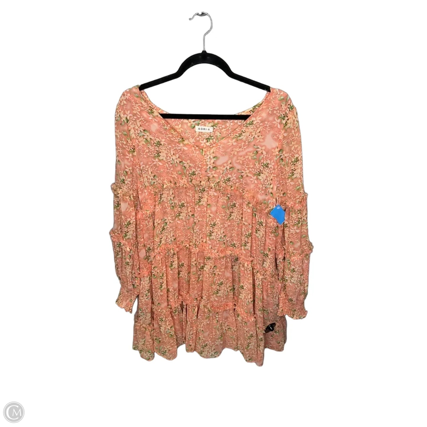 Dress Casual Midi By Kori America In Coral, Size: M