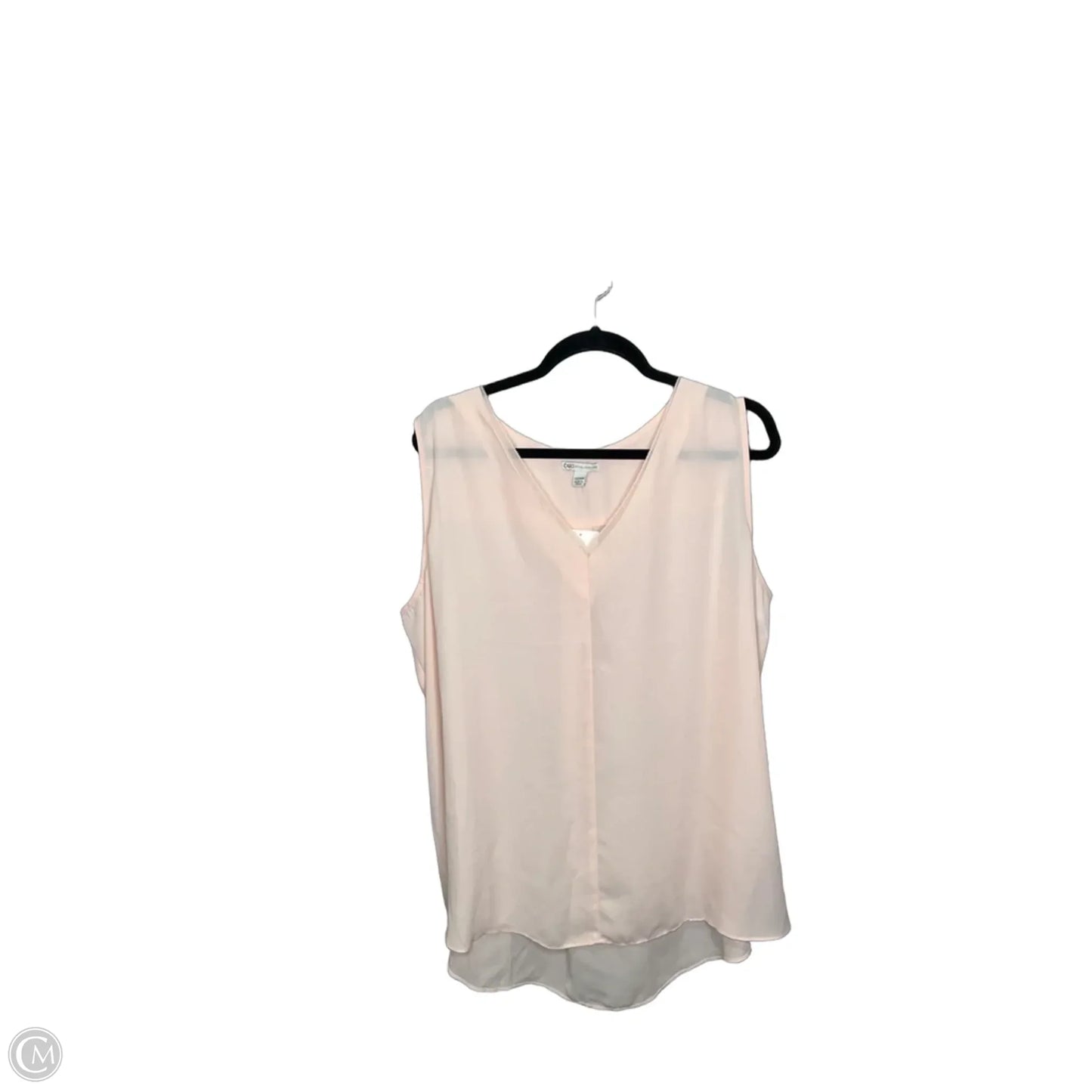 Top Sleeveless By Cato In Pink, Size: 3x