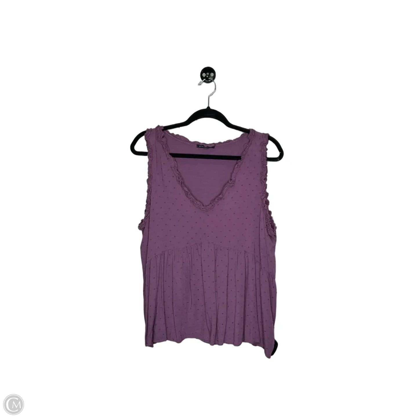 Top Sleeveless By Staccato In Purple, Size: M