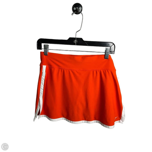 Athletic Skort By Nike Apparel In Orange, Size: S