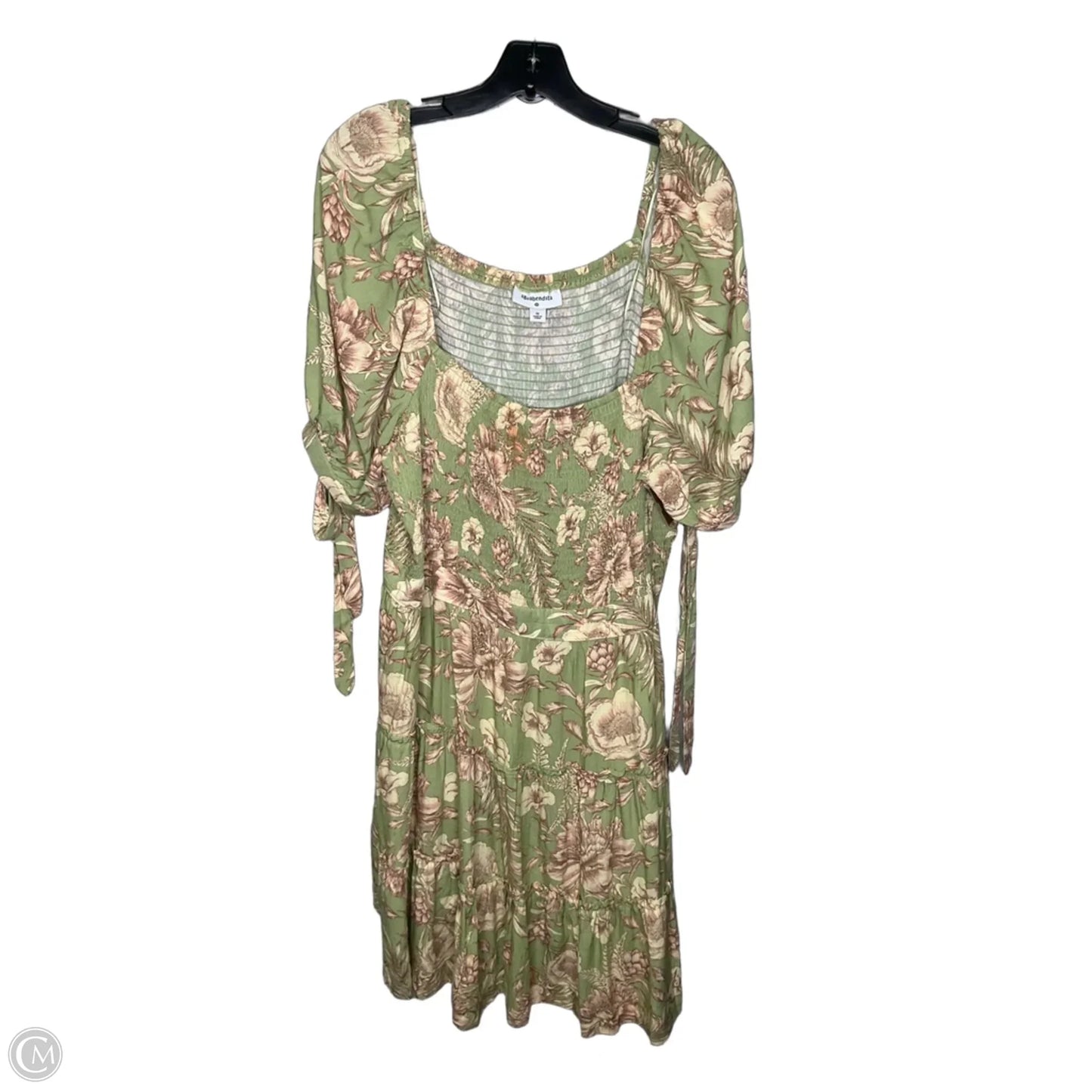 Dress Casual Midi By Agua Bendita In Floral Print, Size: 1x