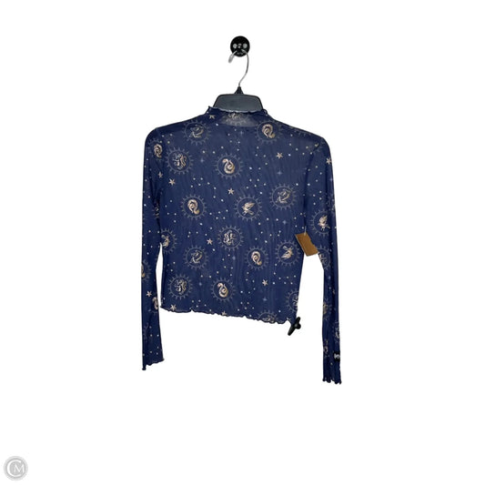 Top Long Sleeve Basic By Clothes Mentor In Navy, Size: Osfm
