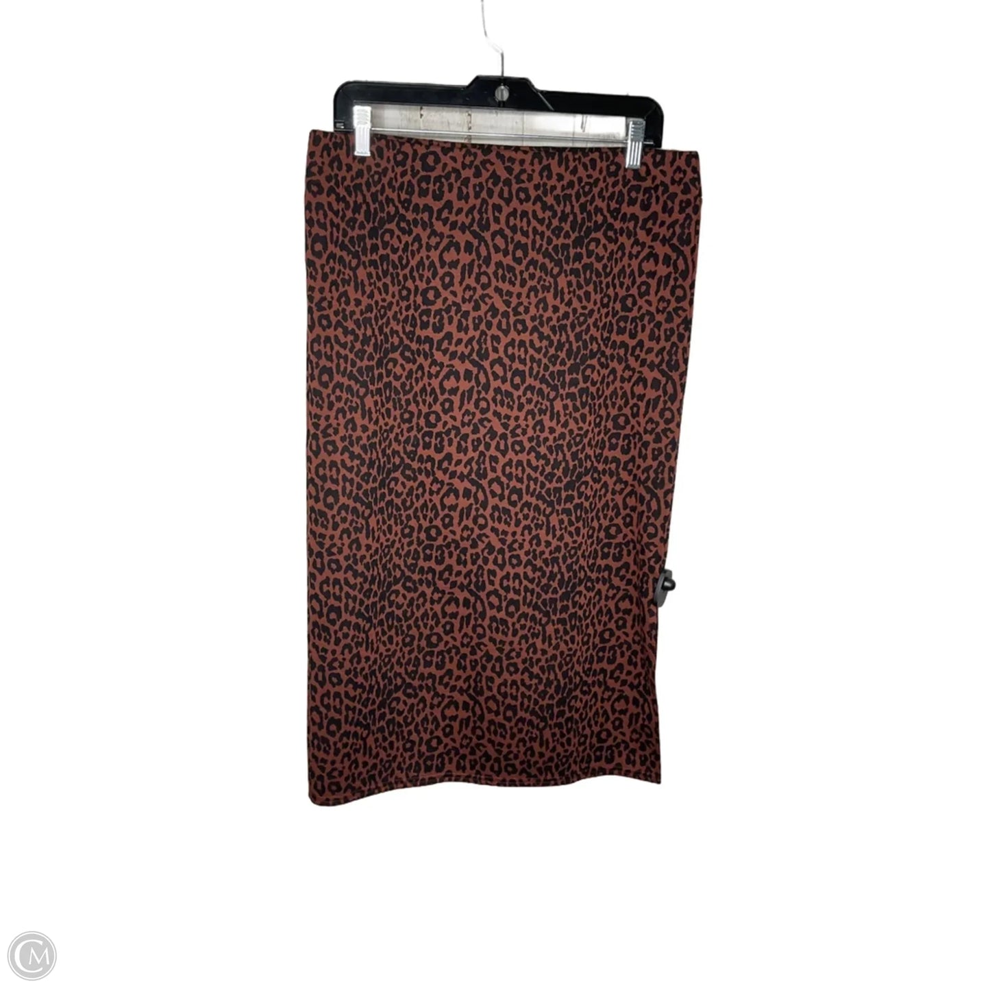 Skirt Midi By Loft In Animal Print, Size: L