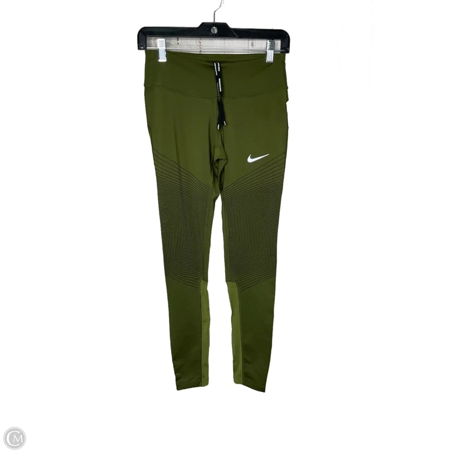 Athletic Leggings By Nike In Green, Size: Xs