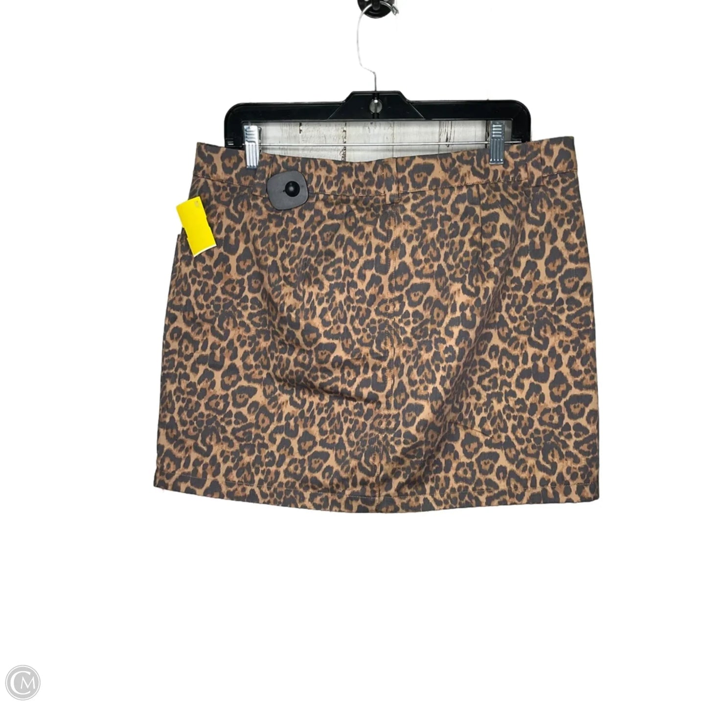 Skirt Midi By Clothes Mentor In Animal Print, Size: L