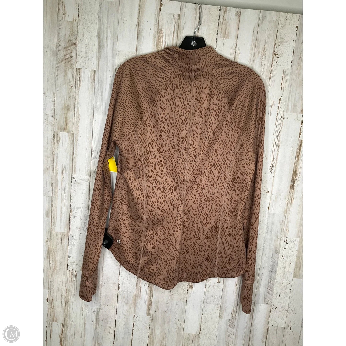 Athletic Jacket By Athleta In Animal Print, Size: L